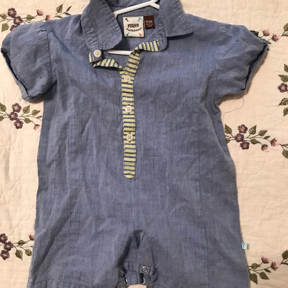 FORE! Chambray romper(boys)